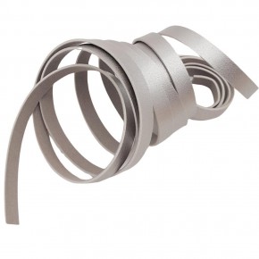 Çanta Aksesuar 1 cm Şerit Suni Deri Gümüş Renk 1 metre