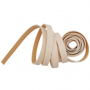 Çanta Aksesuar 1 cm Şerit Suni Deri Krem Renk 1 metre