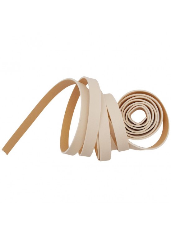 Çanta Aksesuar 1 cm Şerit Suni Deri Krem Renk 1 metre