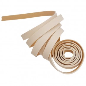 Çanta Aksesuar 1 cm Şerit Suni Deri Krem Renk 1 metre