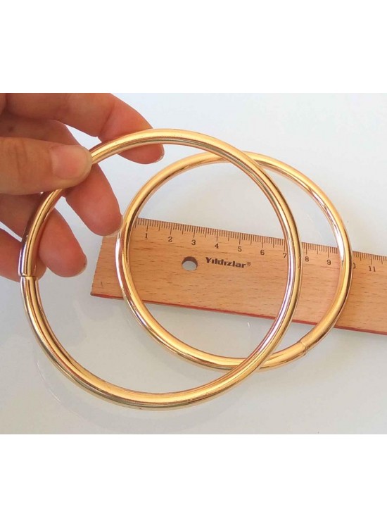 Çanta Aksesuar 10 Cm Light Gold Renk Metal Çanta Sapı