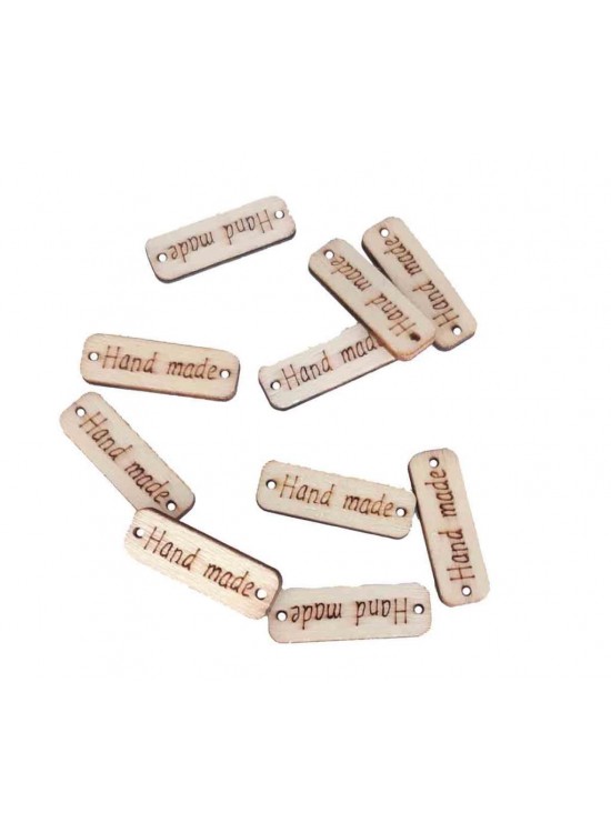 Çanta Aksesuar 10'Lu Ahşap Dikdörtgen Etiket 1X3 Cm No:4 Çanta Aksesuar 10'Lu Ahşap Dikdörtgen Etiket 1X3 Cm No:4