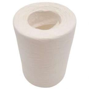 Çanta Aksesuar 100 gr İthal Bambu Natural Soft Rafya Beyaz Renk No:D01