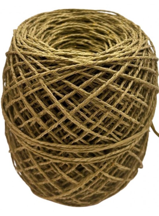 Çanta Aksesuar 100 Gr Sarılmış Kağıt İp Fıstık Yeşili Simli