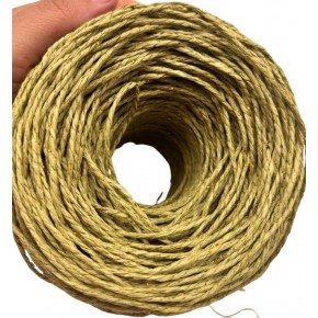 Çanta Aksesuar 100 Gr Sarılmış Kağıt İp Fıstık Yeşili Simli