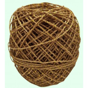 Çanta Aksesuar 100 Gr Sarılmış Kağıt İp Koyu Hasır Renk Simli