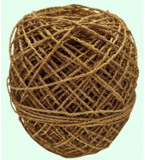 Çanta Aksesuar 100 Gr Sarılmış Kağıt İp Koyu Hasır Renk Simli