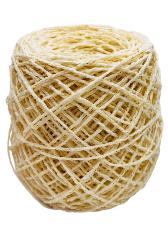 Çanta Aksesuar 100 Gr Sarılmış Kağıt İp Krem Simli