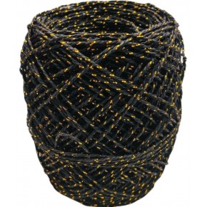 Çanta Aksesuar 100 Gr Sarılmış Kağıt İp Siyah Simli