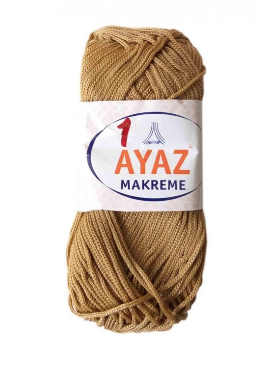 Çanta Aksesuar 100 Gram Polyester Makrome No:1 Sütlü Kahve