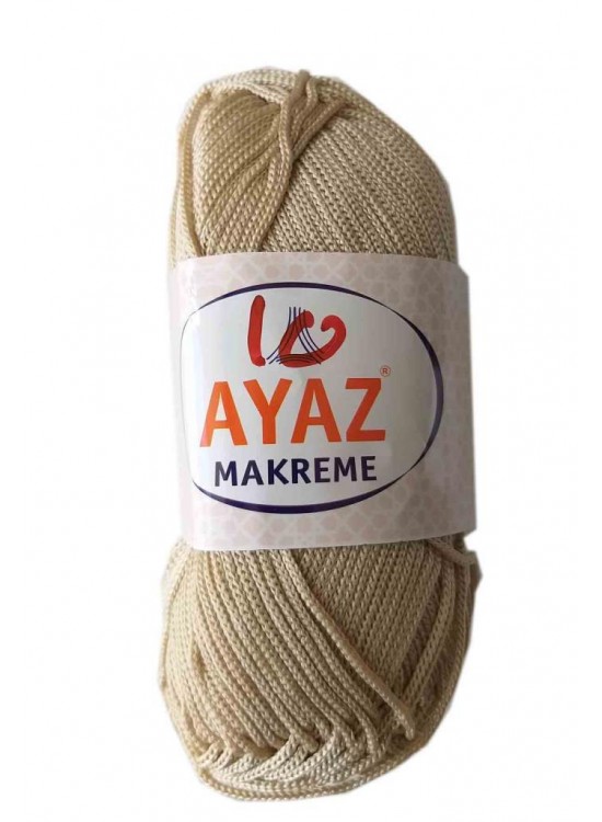 Çanta Aksesuar 100 Gram Polyester Makrome No:10 Bej