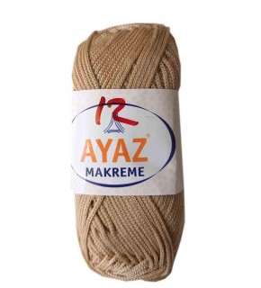 Çanta Aksesuar 100 Gram Polyester Makrome No:12 Açık Vizon