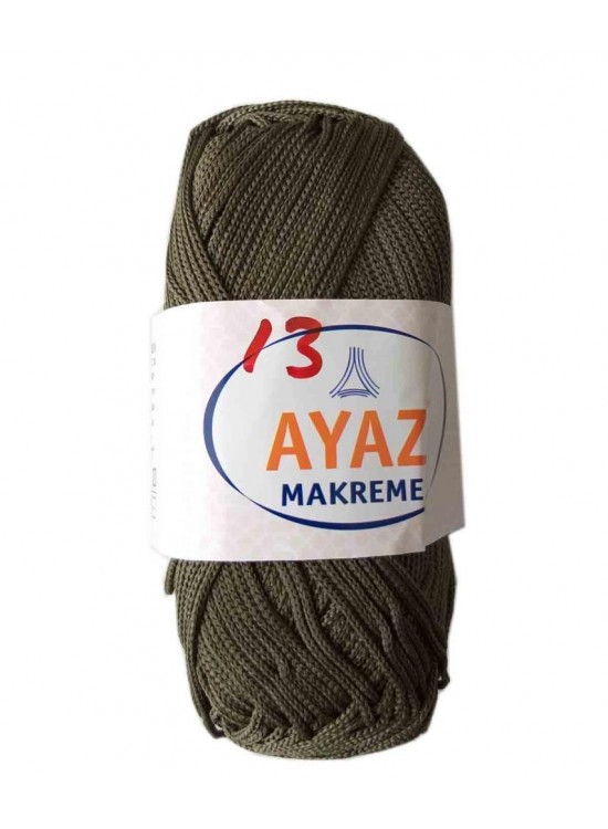 Çanta Aksesuar 100 Gram Polyester Makrome No:13 Haki