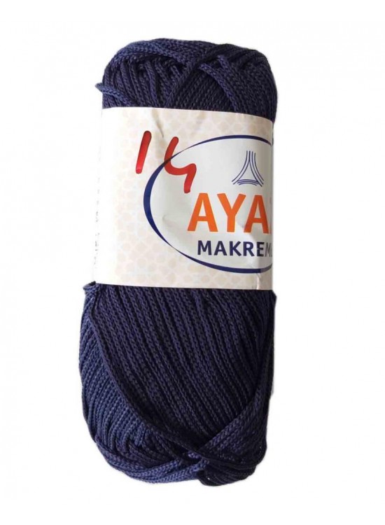 Çanta Aksesuar 100 Gram Polyester Makrome No:14 Lacivert