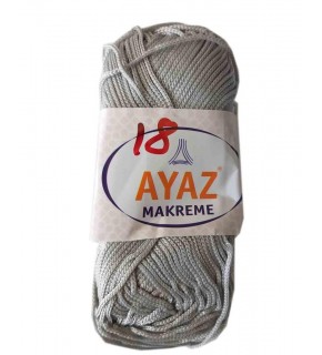 Çanta Aksesuar 100 Gram Polyester Makrome No:18 Açık Gri