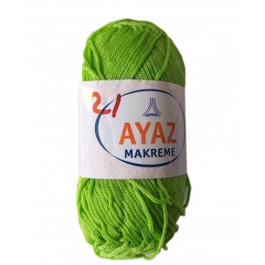 Çanta Aksesuar 100 Gram Polyester Makrome No:21 Fosforlu Yeşil