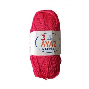 Çanta Aksesuar 100 Gram Polyester Makrome No:3 Kırmızı