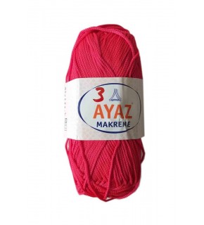 Çanta Aksesuar 100 Gram Polyester Makrome No:3 Kırmızı