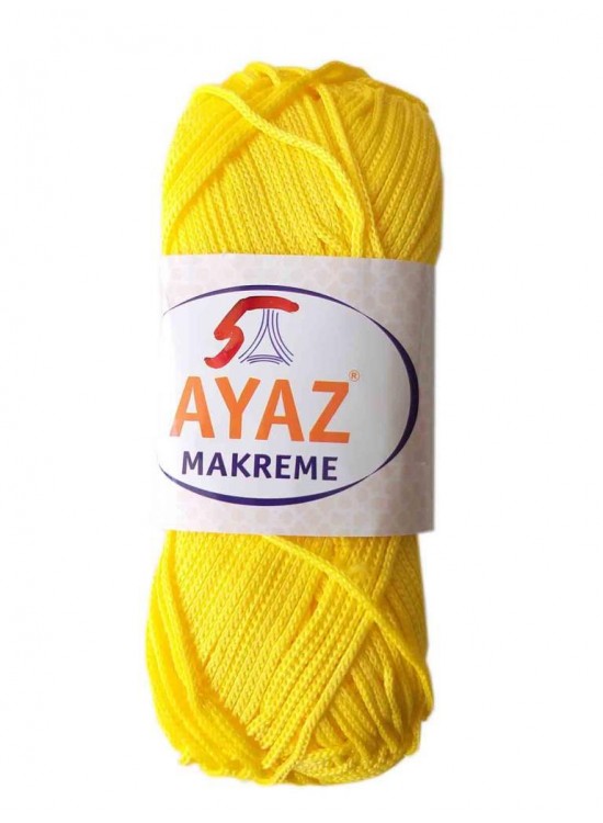 Çanta Aksesuar 100 Gram Polyester Makrome No:5 Sarı