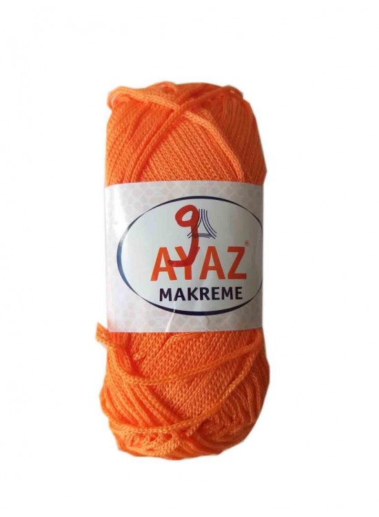 Çanta Aksesuar 100 Gram Polyester Makrome No:9 Turuncu
