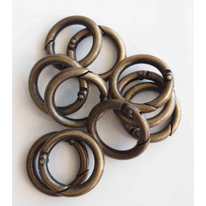 Çanta Aksesuar 10Lu 2.5 Cm Antik Renk Yaylı Halka Örgü Çanta İçin