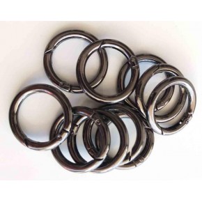 Çanta Aksesuar 10Lu 2.5 Cm Füme Renk Yaylı Halka Örgü Çanta İçin