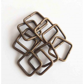 Çanta Aksesuar 10Lu Antik Renk 2 Cm Kare Halka