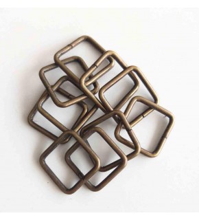 Çanta Aksesuar 10Lu Antik Renk 2 Cm Kare Halka