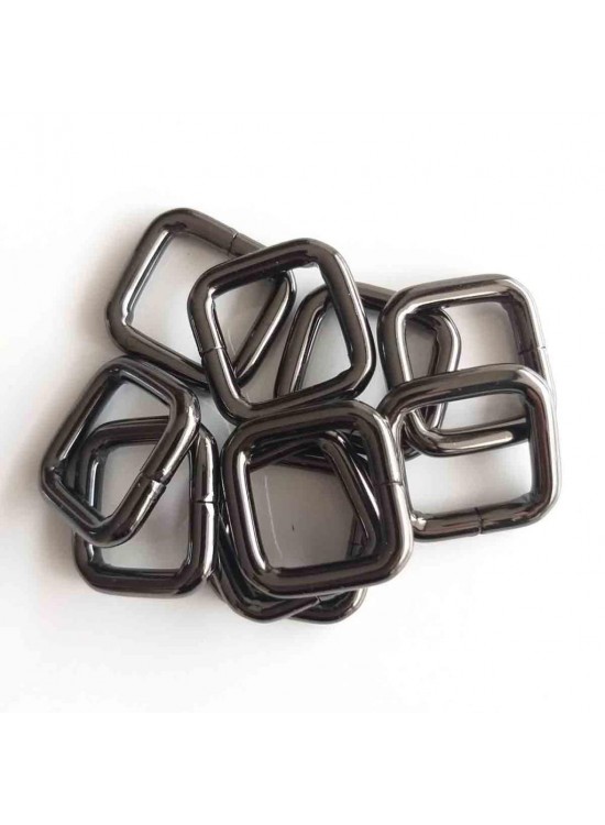 Çanta Aksesuar 10Lu Füme 2 Cm Kare Halka