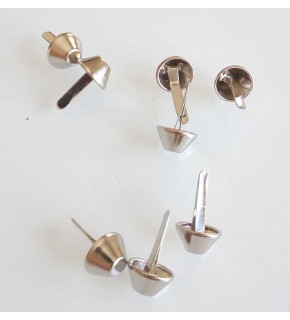 Çanta Aksesuar 10Lu Gümüş Kabara Huni Model