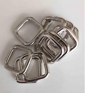 Çanta Aksesuar 10Lu Gümüş Renk 2 Cm Kare Halka