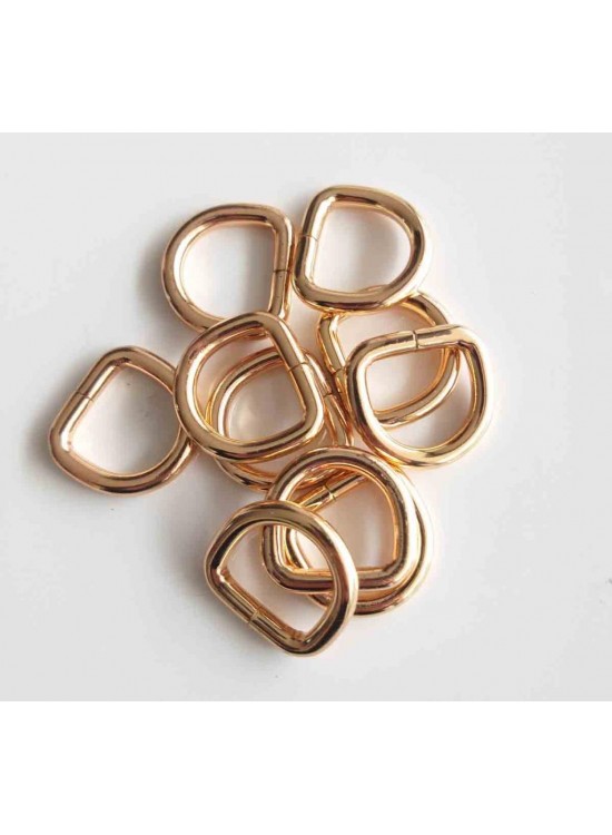 Çanta Aksesuar 10Lu Light Gold 2 Cm D Halka