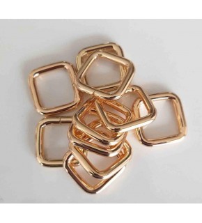 Çanta Aksesuar 10Lu Light Gold 2 Cm Kare Halka