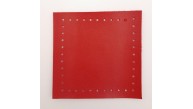 Çanta Aksesuar 10x10 cm Kare Suni Deri Kırmızı Renk 1 Adet
