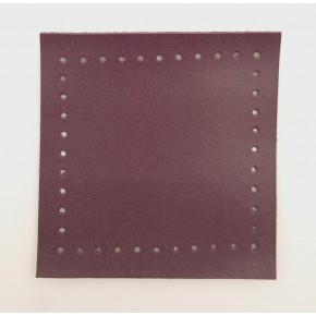 Çanta Aksesuar 10x10 cm Kare Suni Deri Mor Renk 1 Adet