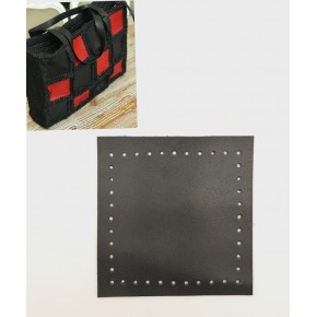 Çanta Aksesuar 10x10 cm Kare Suni Deri Siyah Renk 1 Adet