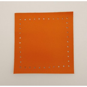 Çanta Aksesuar 10x10 cm Kare Suni Deri Turuncu Renk 1 Adet