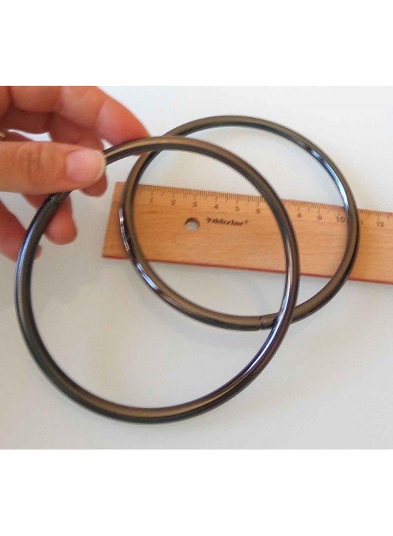 Çanta Aksesuar 11 Cm Füme Renk Metal Çanta Sapı