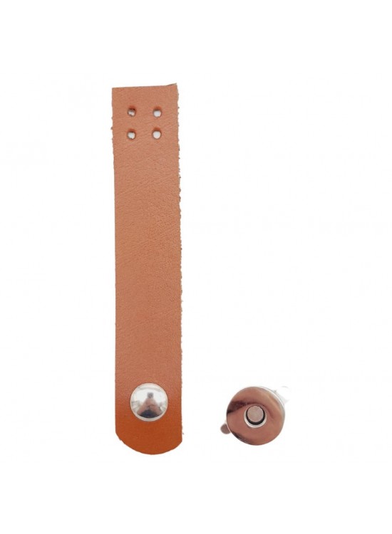 Çanta Aksesuar 11x2 cm Gerçek Deri Taba Renk Çanta Kapağı Gümüş Metalli Çanta Aksesuar 11x2 cm Gerçek Deri Taba Renk Çanta Kapağı Gümüş Metalli