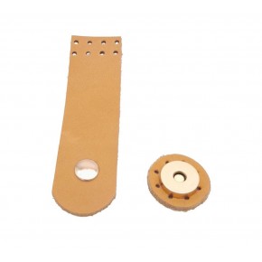 Çanta Aksesuar 11x3 cm Açık Taba Gerçek Deri Düz Çanta Kapağı Light Gold Metalli