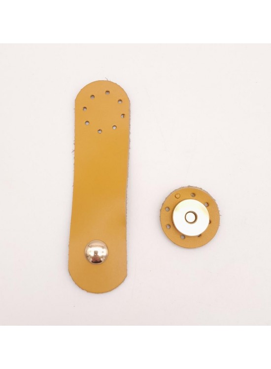 Çanta Aksesuar 11x3 cm Hardal Gerçek Deri Yuva Model Çanta Kapağı Light Gold Metalli Çanta Aksesuar 11x3 cm Hardal Gerçek Deri Yuva Model Çanta Kapağı Light Gold Metalli