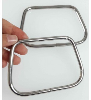 Çanta Aksesuar 11X8 Cm Gümüş Renk Metal Çanta Sapı