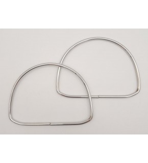 Çanta Aksesuar 12.5 cm D Model Gümüş Renk Metal Çanta Tutma Sapı