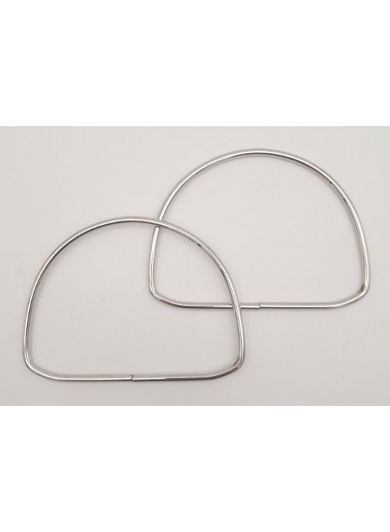 Çanta Aksesuar 12.5 cm D Model Gümüş Renk Metal Çanta Tutma Sapı