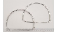 Çanta Aksesuar 12.5 cm D Model Gümüş Renk Metal Çanta Tutma Sapı