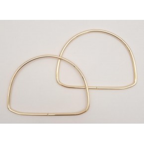 Çanta Aksesuar 12.5 cm D Model Light Gold Renk Metal Çanta Tutma Sapı