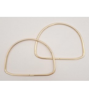 Çanta Aksesuar 12.5 cm D Model Light Gold Renk Metal Çanta Tutma Sapı