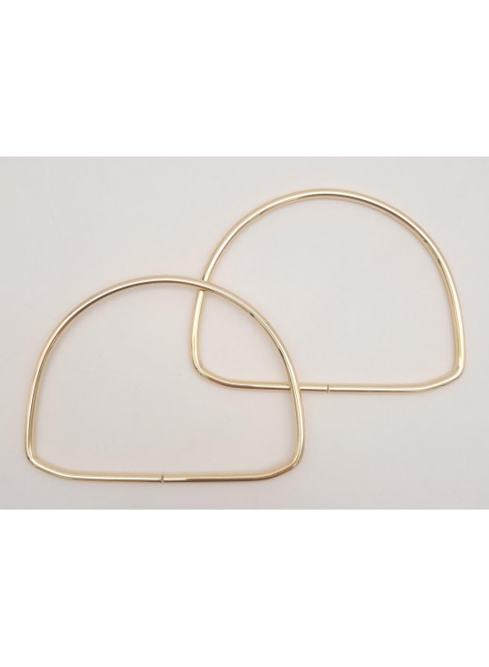 Çanta Aksesuar 12.5 cm D Model Light Gold Renk Metal Çanta Tutma Sapı Çanta Aksesuar 12.5 cm D Model Light Gold Renk Metal Çanta Tutma Sapı