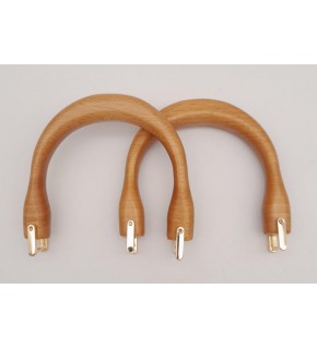 Çanta Aksesuar 12.5X13 Cm Light Gold Halkalı Ahşap Çanta Sapı