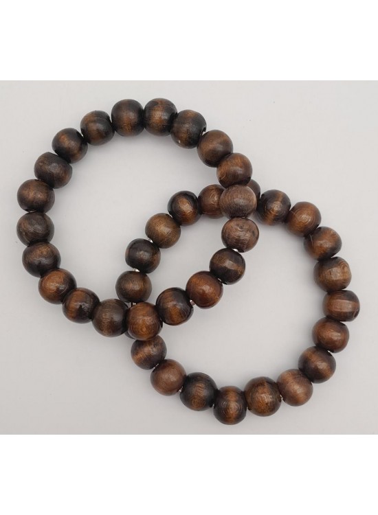 Çanta Aksesuar 12 cm Ahşap Boncuklu Bilezik Model Koyu Ahşap Renk Çift Sap Çanta Aksesuar 12 cm Ahşap Boncuklu Bilezik Model Koyu Ahşap Renk Çift Sap